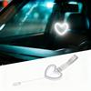 Rear View Mirror Decoration Heart Shaped Automotive LED Ornament Rear Bumper Warning Ring For SUV RV Sedan Truck Auto Vehicle