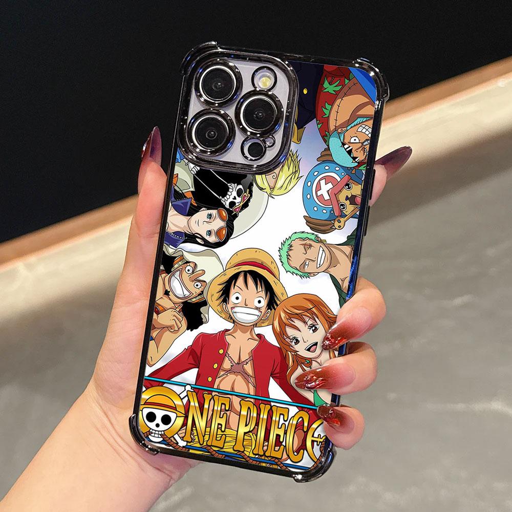 Anime One Pieces Soft Funda For iPhone 17 Pro 16 15 14 13 12 11 Pro Max Case 17 Plus 17E 16E 17Air Camera Protection Phone Cover