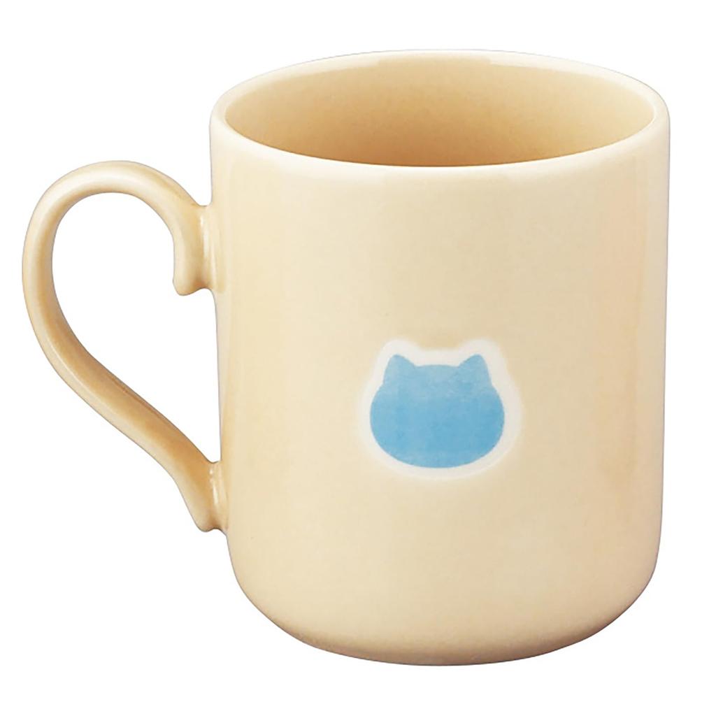 Officially Licensed Chiikawa Wooden and Dinnerware Set 8 x Hachiware Microwave and Dishwasher Made in Mug, Coaster, (300ml, Diameter Approx. 9cm),