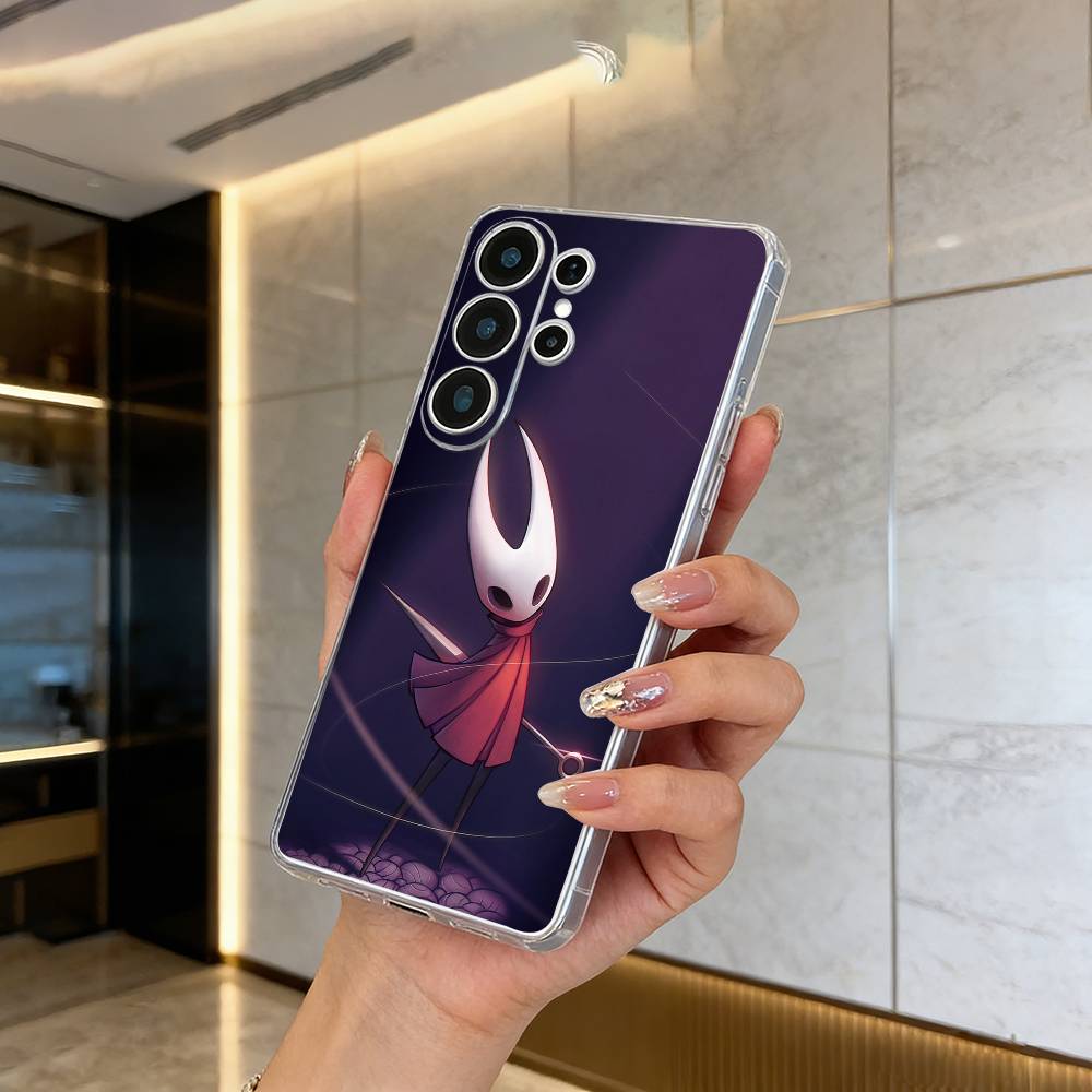 H-Hollow- K-Knight -S-Silksong Clear Phone Case for Samsung S25, S24, S21, S22, S23, S30, Ultra, S20, Plus, FE, Lite