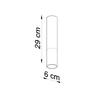 Plafon Loopez 1 Gu10 Czarny  Sollux Sl.0939