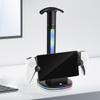 RGB Charging Dock Station with 2 USB 2.0 Ports Headphones Stand Console Charger Stand Base for PS5 Portal for PlayStation Portal