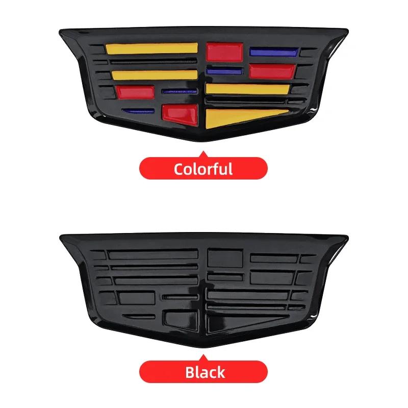 1 piece ABS Car Logo Steering Wheel Decoration Badge Sticker Emblem Accessories For Cadillac CT4 CT5 CT6 XT4 XT5 XT6 XTS ATS