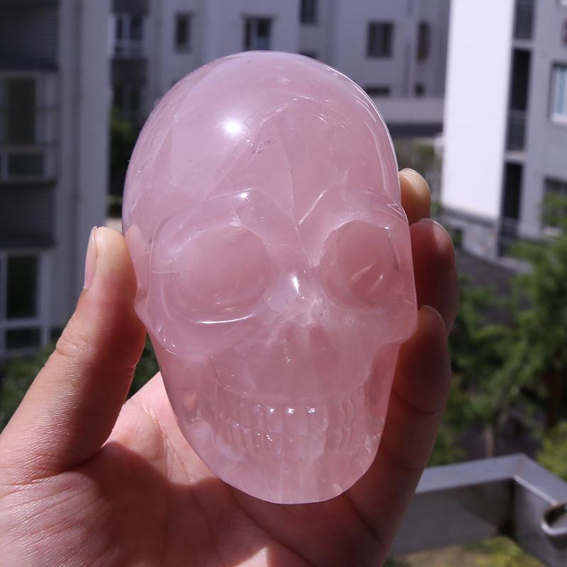 Skull Pink Art Figurine Handicraft Living Room Display Decoration Gifts Toy