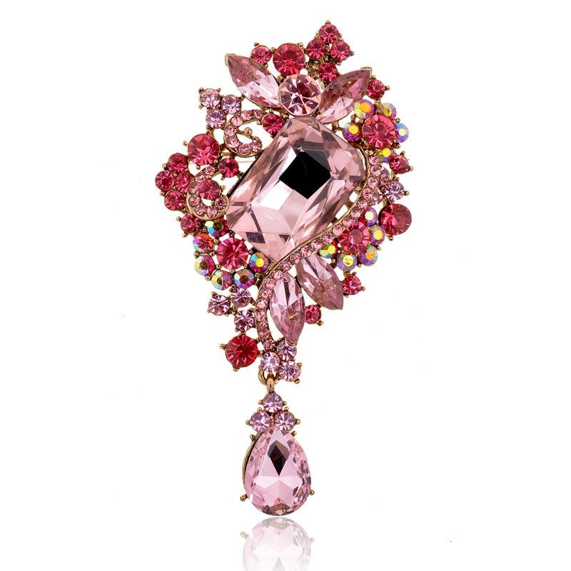 SKEDS New Elegant Shiny Boutique Decoration Brooch For Women Luxury Creative Rhinestone Accessories Sweater Dress Jewelry Pins