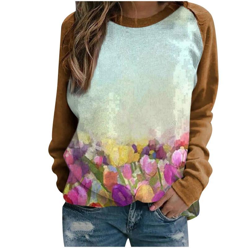 

Женская толстовка с капюшоном, 3D цифровая печать, круглый вырез, вставки на плечах, осенне-зимняя женская одежда 4XL