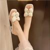 Fashion 2025Transparent Crystal Slippers with High HeelsFashion Sandals, Summer Beach Casual Thick High Heels Sandals,