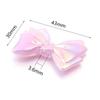 10pcs Bow Acrylic Beads 43x30mm Jelly Color Shiny Loose Spacer Beads For Jewelry Making DIY Bracelets Necklace Keychain Supplies