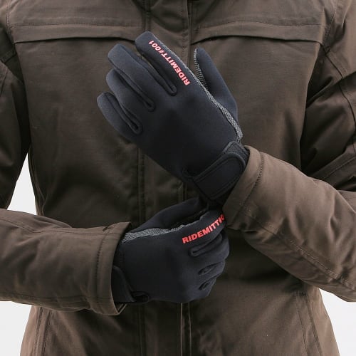 Daytona RIDEMITT Motorcycle Gloves Spring/Summer/Autumn Neoprene Sharkskin Gloves 001 Black L Size 67980