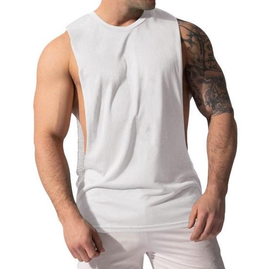 Herren Sport Fitnessstudio Tanktop Ärmellos Rundhalsausschnitt Atmungsaktiv Schweißabsorption Locker Lässig Slim Fit Sommer Weste Shirt