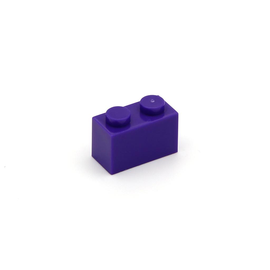 Non-Toxic 100Pcs Diy Building Blocks Thick Figures Bricks 1X2 Dot Educational Creative Size Compatible With 3004 Plastic Toys For Children