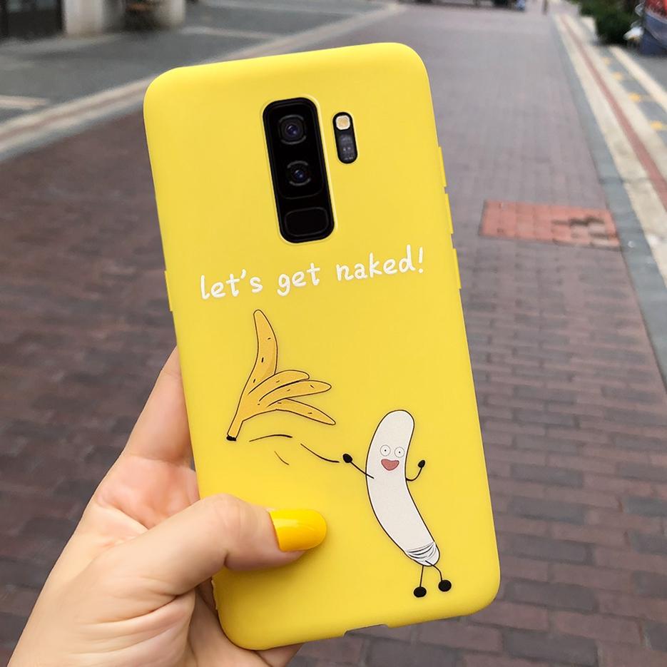 For Samsung Galaxy S9 Plus Case S9+ G965F Cute Candy Painted Fundas Matte Cover For Samsung S9 S9+ S 9 Plus Phone Case Soft Bags