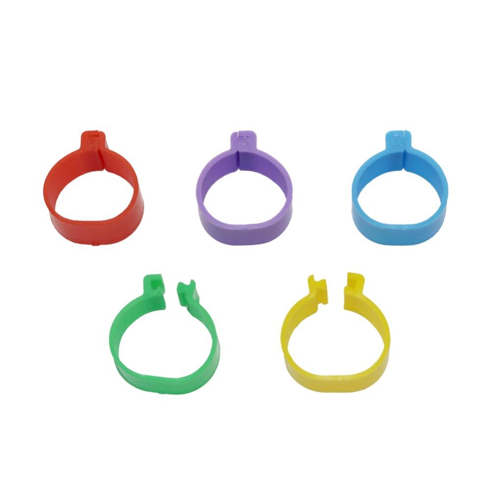 500 PCS Poultry Foot ring chicken Birds Quail Chick Duckling Pigeon 1.6 cm Inner Diameter Recognition foot ring Chicken tools