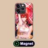 HSR Himeko Glass MagSafe Mobile Phone Case for iPhone 17 16 15 14 13 12 11 Air Pro Max Plus Mini Colorful Cover