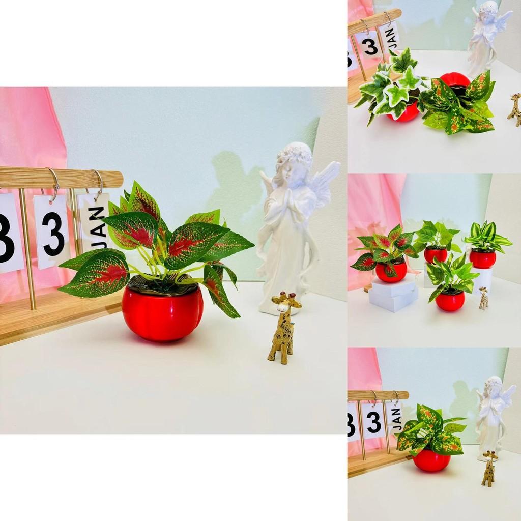 Epipremnum Aureum Plastic Indoor Plant Pot With Realistic Greenery For Living Room