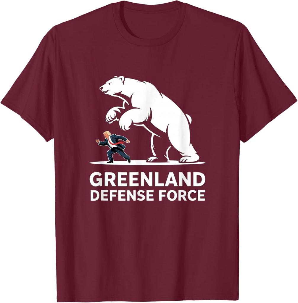 Greenland Defense Force Funny Political Design Unisex T-Shirt