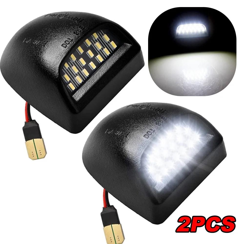 1/2PCS License Plate Lights for Chevrolet Silverado 1500 2500 3500 Avalanche GMC Sierra Suburban Tahoe Cadillac Escalade 6000K