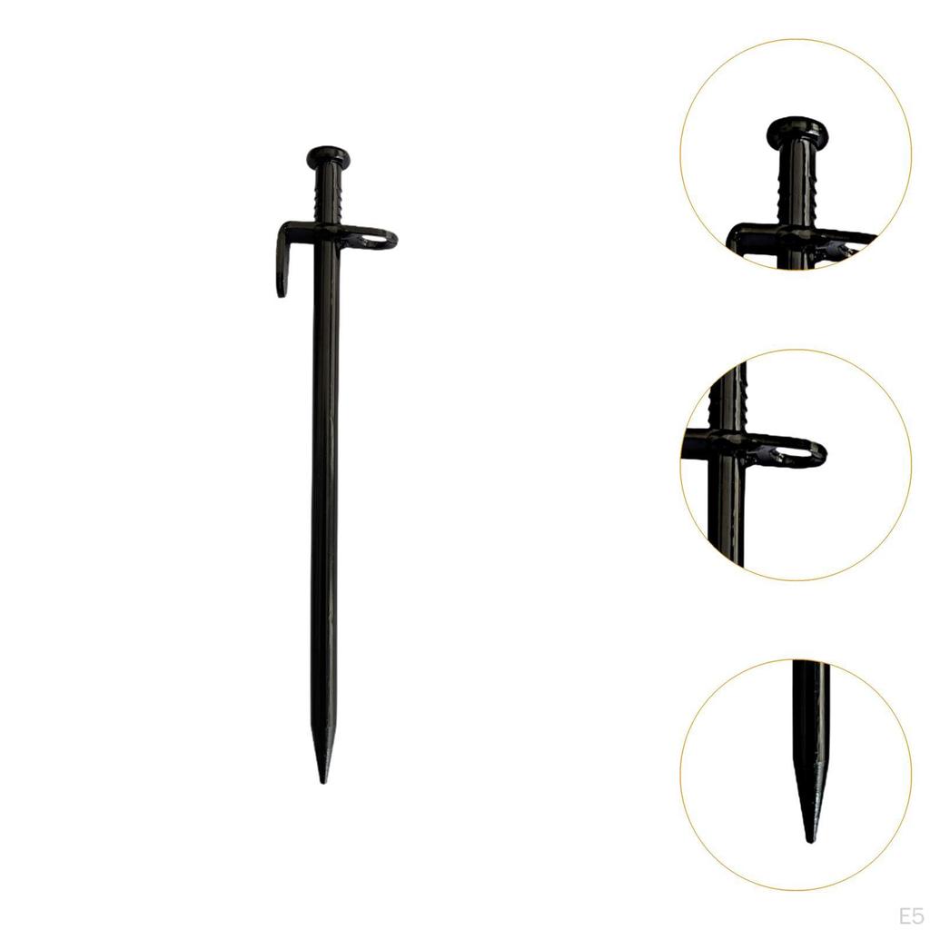 5 Pieces Camping Stakes Tent Garden Forged Sturdy Gardening Canopy AntiSlip Canopies Heavy