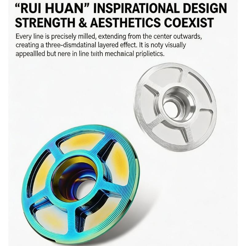 Light Weight Aluminum Alloy Bike Headset Cap Precisions Machined Top Cap For Mountain Road Bicycles Cycle Headset Cover