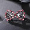 Vintage Rhinestone Bow Hair Clip: French, Korean Style for Bangs - Hot Selling Spring Accessory