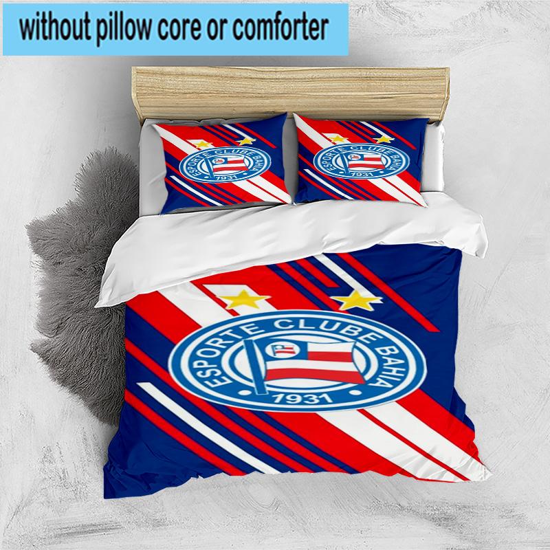 3PCS Football Club Emblem 3pcs Bedding,Including 3PCS Duvet Cover And 2pcs Pillowcases Perfect for Christmas,Ideal for Bedroom, Dormitory