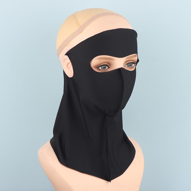 Ice Silk Sun Protection Mask Anti-Uv Neck Scarf Neck Protection Dustproof Sunshade Face Mask Summer