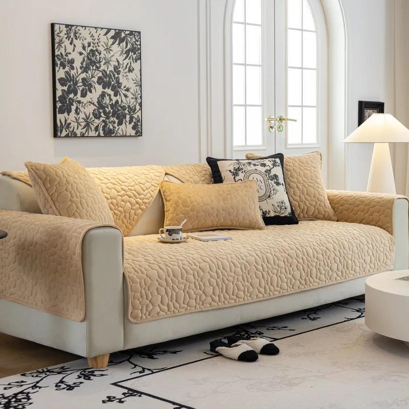 

Плюшевая подушка, нескользящий утолщенный теплый чехол для дивана, плюшевая каменная подушка для дивана, новинка зимы 70X70