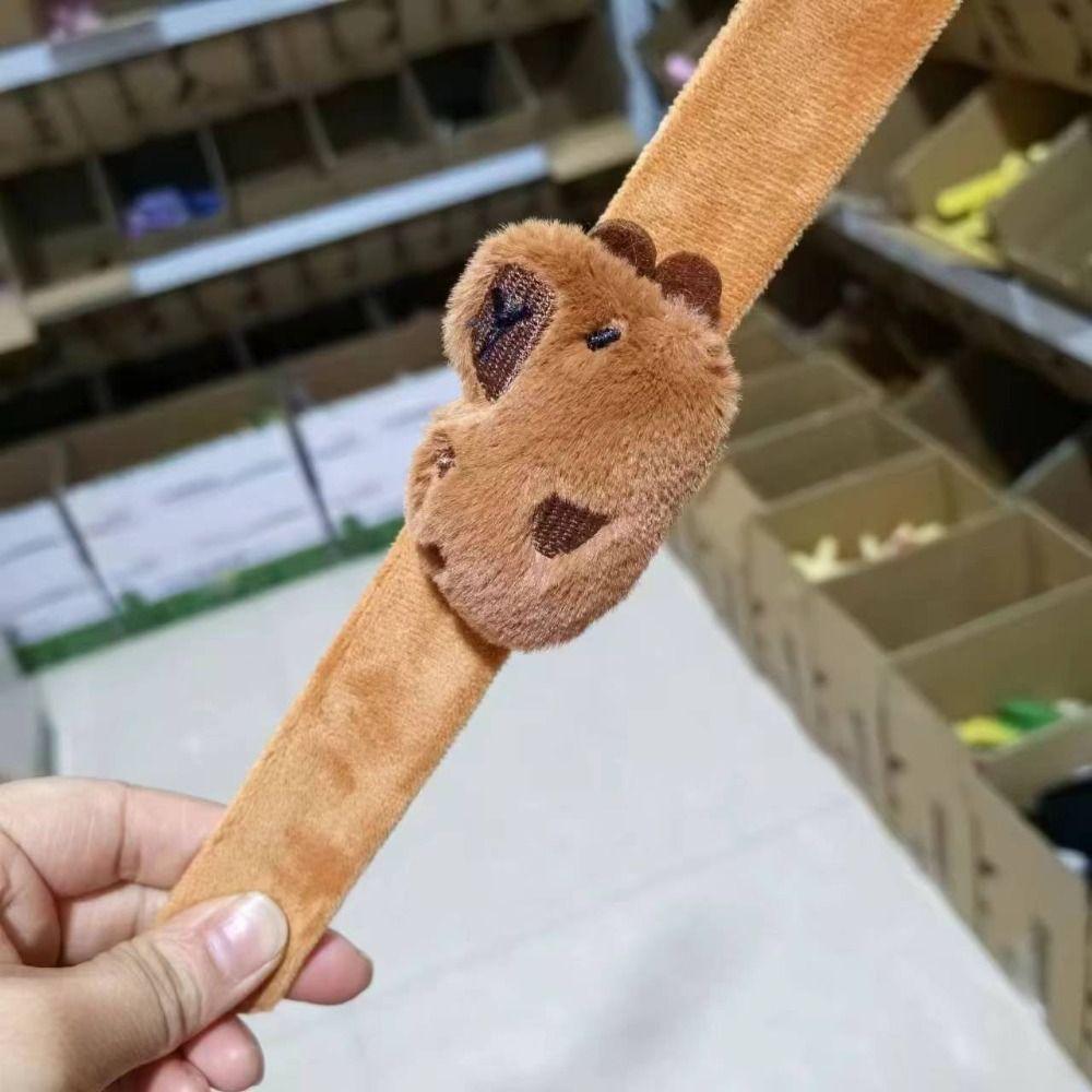 

Серия браслетов с имитацией пощечины, капибара, грызун, капибара, плюшевый браслет на запястье, рождественская игрушка