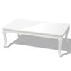 VidaXL Table basse 115x65x42 cm Blanc brillant