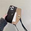 Kožená Luxusní Peněženka Crossbody Pouzdro na Telefon pro IPhone 16 15 14 Plus 11 12 13 Pro Max Přihrádka na Karty Držák Stojánek Dlouhý Lanyard Kryt
