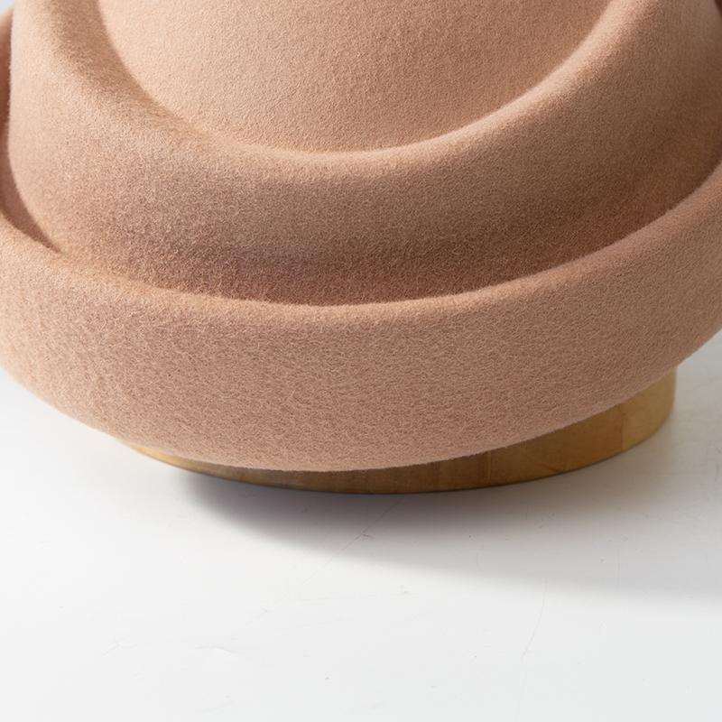 New 100% Wool Beret Women Winter Hat Felt Fedora Fascinator Hats Wedding Party Pillbox Stewardess Church Hat Elegant Cap Female