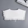 Perfect Match Woman Bowknots Detachable Collar Shoulder Wraps Shawls Fake Collar Decorative Sweater Blouse Tops Shirt False Collars