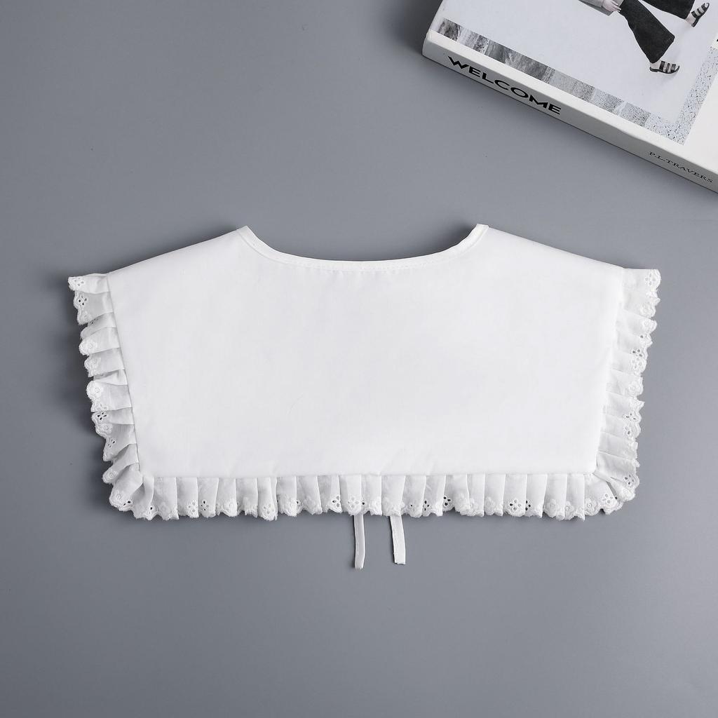 Perfect Match Woman Bowknots Detachable Collar Shoulder Wraps Shawls Fake Collar Decorative Sweater Blouse Tops Shirt False Collars