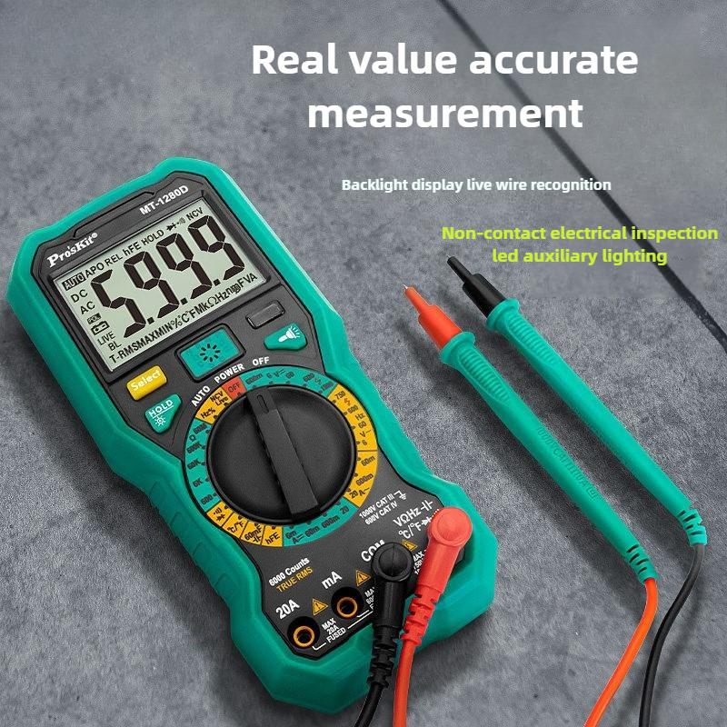 High Precision Digital Multimeter Professional Voltage Resistance Meter LCD Electrician AC/DC Multimeter Portable Tester Tools