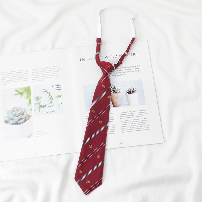 Graduation Photo Burgundy Bow Tie for Women & Men - Japanese JK Academy Style