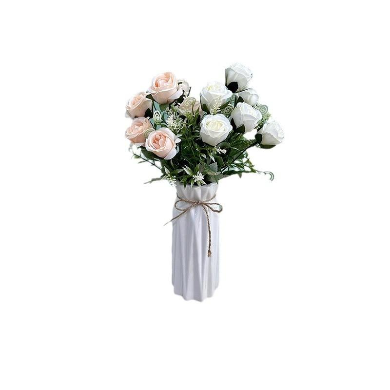 Romantic Rose Wedding Bouquet Artificial Flowers For Bridal Decor And Event Table Arrangements
