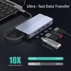 10-in-1 4K Type-C Dock for Mobile, Tablet, Laptop, and Gaming Consoles