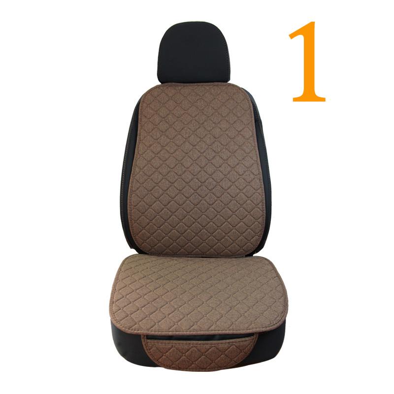 Flax Car Seat Cover Protector Universal Linen Front Rear Back Cushion Protect Pad Mat Backrest Accessories Interiors Truck