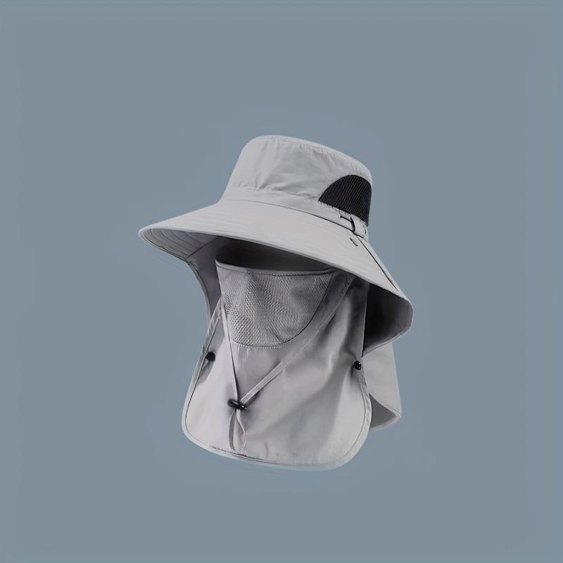 1pc Spring/Summer Breathable Face Cover Sun Hat Integrated Sunscreen Hat Suitable for Outdoor, Sports, Hiking, Travel