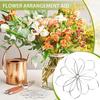 Metal Vase Flower Arranger Grid Floral Stem Holder Multi-holes Bouquet Plant Fixation Flower Frog Iron Floral Arrangement Tool
