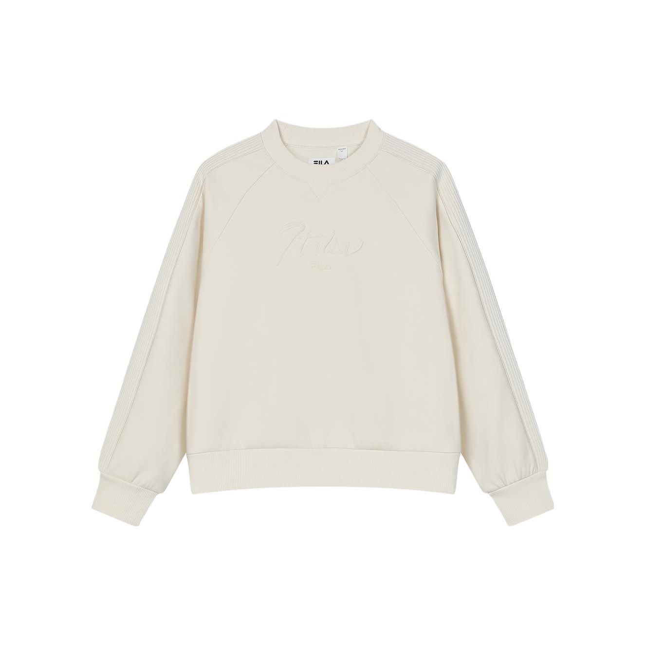 

FILA Emerald Solid Color Casual Pullover Sweatshirt Women sweatshirt Light-Green F11W414211F-IV S