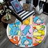The Cat in the Hat Round Area Rug,Carpet Rug for Living Room Bedroom Sofa Playroom Decor,Non-slip Floor Mat