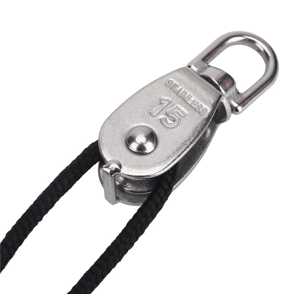 Stable Kayak Canoe Anchor Trolley Kit System with Pulley Pad Eye Ring Hook Accessory Set