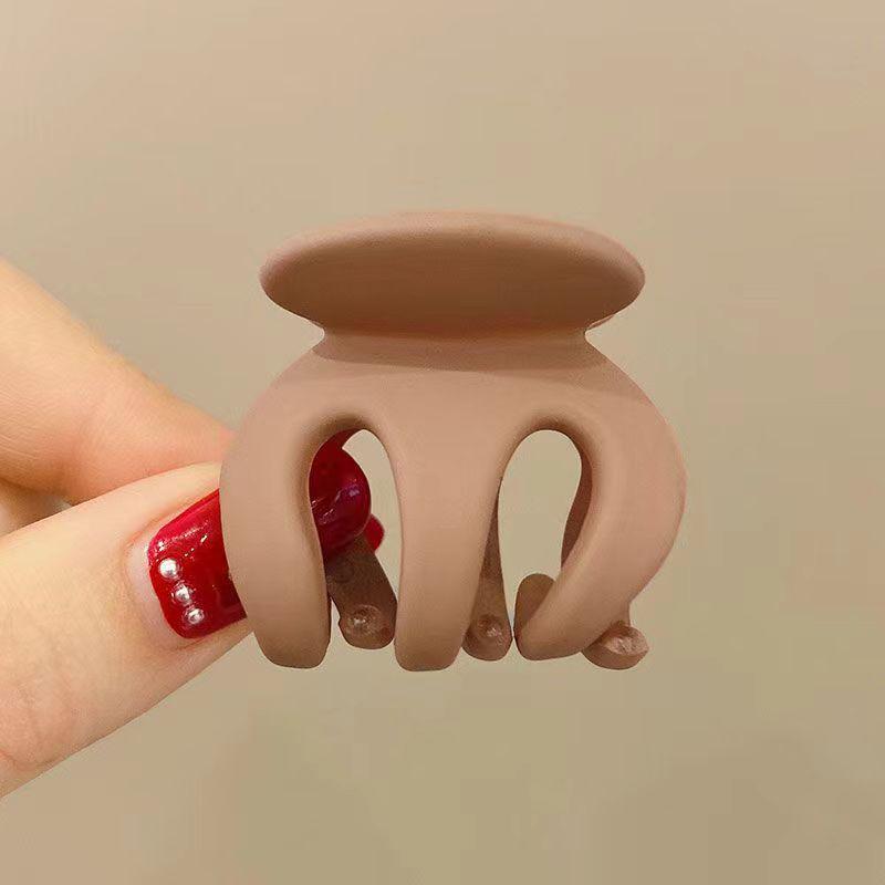 Small Pumpkin Claw Clip for Buns, Ponytails, and Bangs - Princess Hairstyle Accessory