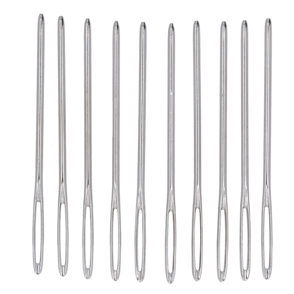 200PCS Large Eye Blunt Needles Stainless Steel Yarn Knitting Needles Crafting Knitting Weaving