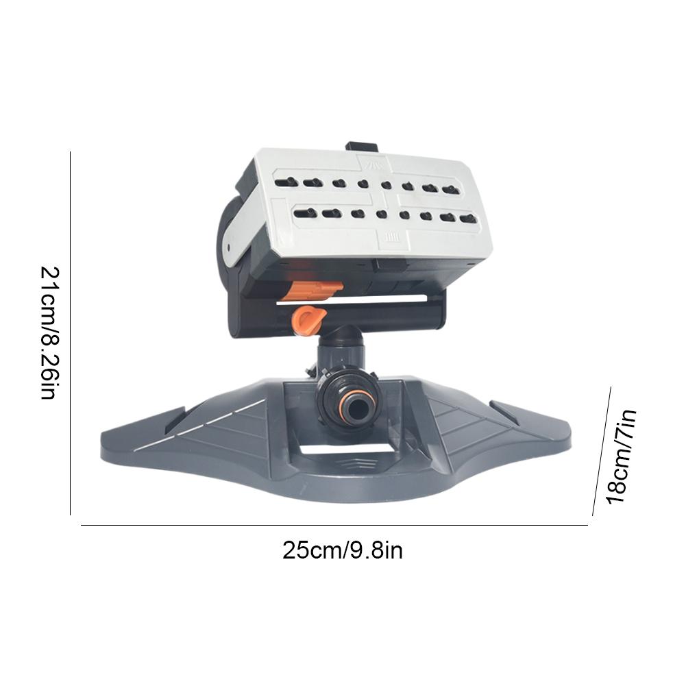 

Спринклер для газона, садовый спринклер, автоматический поворот на 180°, регулируемая спринклерная система для двора большой площади, поворотный опрыскиватель для домашней фермы светло-серый