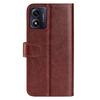 For Motorola Moto E13 4G Cell Phone Cover Crazy Horse Texture Leather Wallet Flip Stand Phone Case