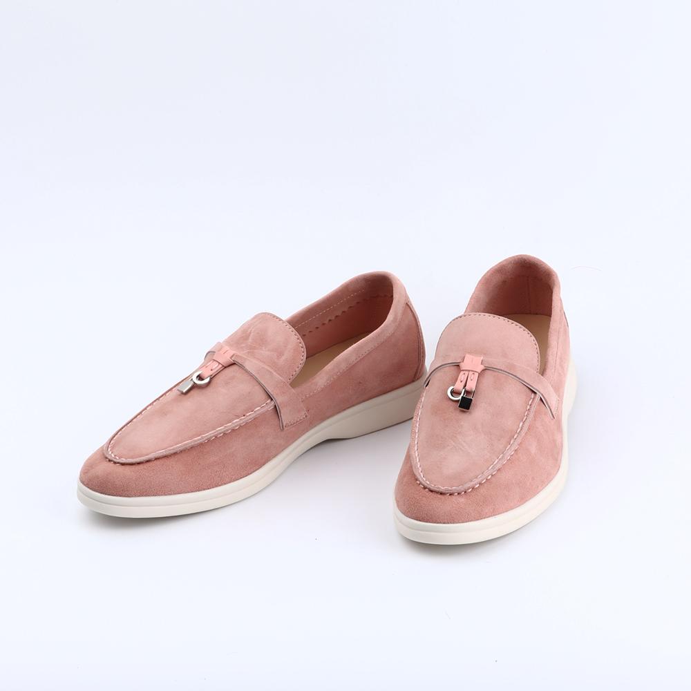 Suede Leather Women's Loafers 2023 Summer Slip-on Causal Moccasin Shoes Comfortable Sneaker Lazy Shoes for Men Top Quality