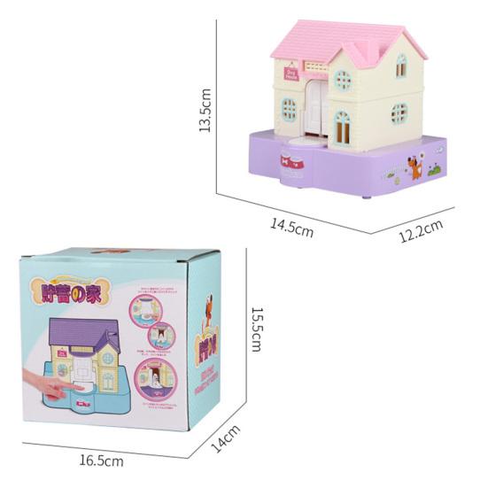 Cute House Dog Stealing Coin Money Saving Box Electric Piggy Bank Toy Kids Gift