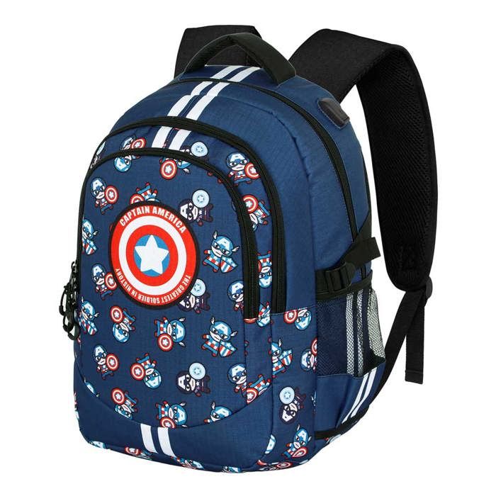 Sac à dos Running PLUS - Captain America Brave - Bleu - Taille Unique